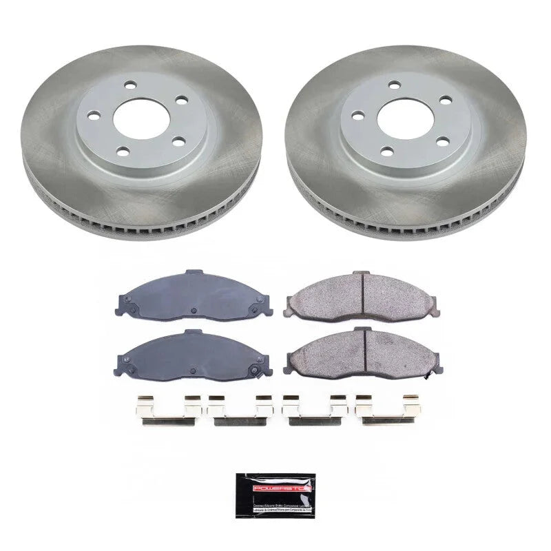 PowerStop Front Semi-Coated Rotor Kit fits 1998-2002 Chevrolet Camaro / 1998-2002 Pontiac Firebird