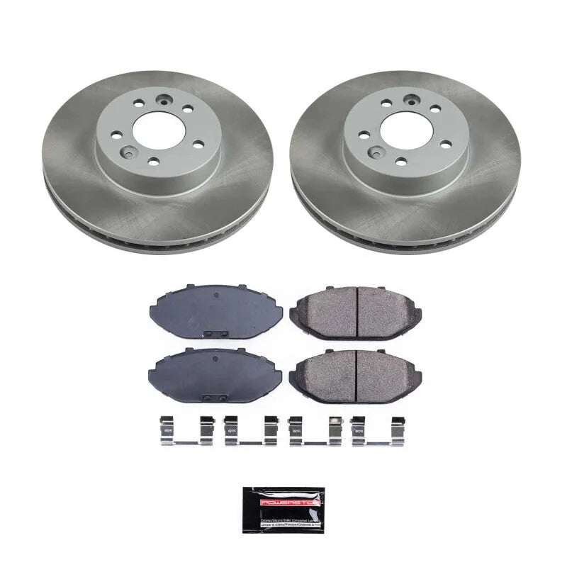 PowerStop Front Semi-Coated Rotor Kit fits 1998-2002 Ford Crown Victoria / 2002 Ford Crown Victoria LWB / 1998-1999 Lincol...