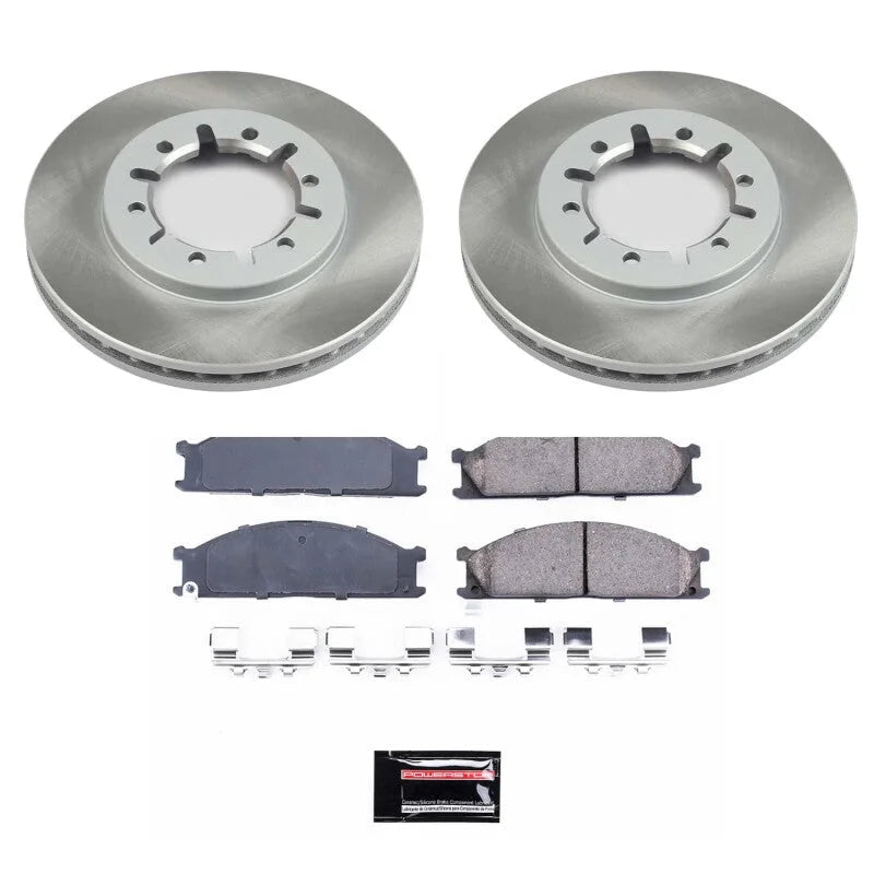 PowerStop Front Semi-Coated Rotor Kit fits 1998-2004 Nissan Frontier