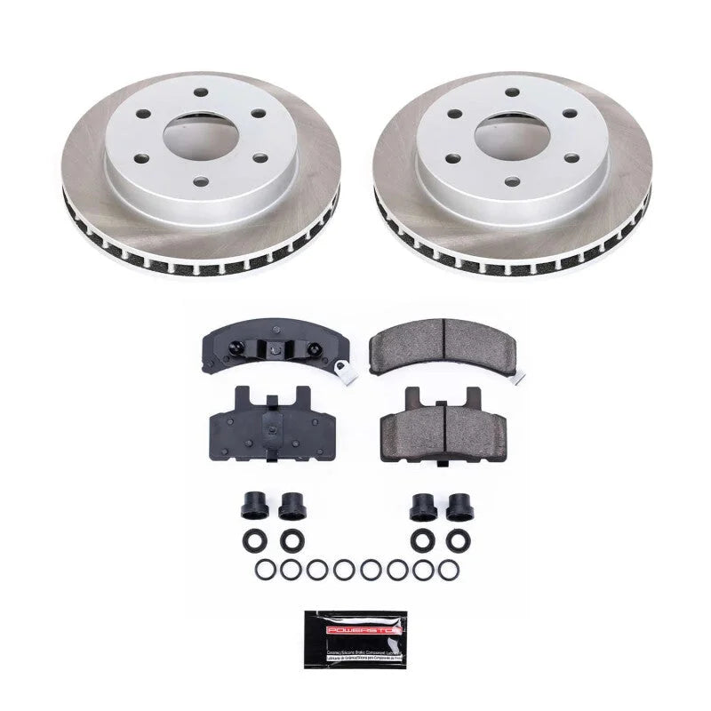 PowerStop Front Semi-Coated Rotor Kit fits 1999 2000 Cadillac Escalade / 1992-1994 Chevrolet Blazer / 1988-1999 Chevrolet ...