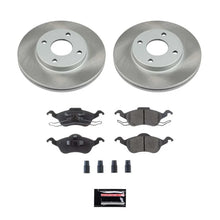 Load image into Gallery viewer, PowerStop Front Semi-Coated Rotor Kit fits 2000-2004 Ford Focus