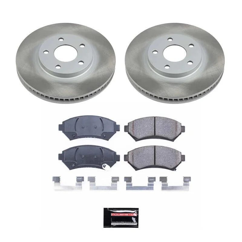 PowerStop Front Semi-Coated Rotor Kit fits 2000-2005 Buick LeSabre Custom / 1997-2005 Buick Park Avenue / 1997-1999 Buick ...