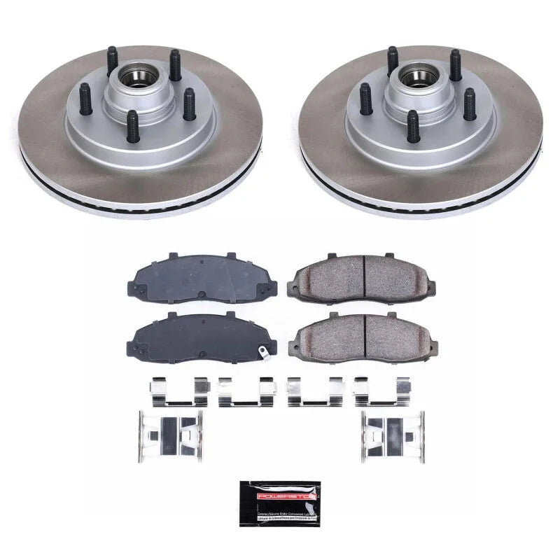 PowerStop Front Semi-Coated Rotor Kit fits 2000 Ford F-150 / 2000-2003 Ford F-150 Harley-Davidson Edition / 2001-2003 Ford...