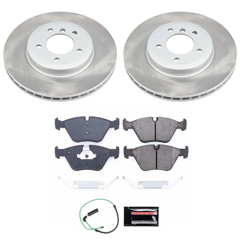 PowerStop Front Semi-Coated Rotor Kit fits 2001-2006 BMW 330CI / 2001-2005 BMW 330I / 2001-2005 BMW 330XI