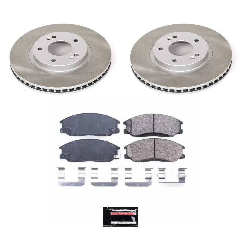 PowerStop Front Semi-Coated Rotor Kit fits 2001-2006 Hyundai Santa Fe