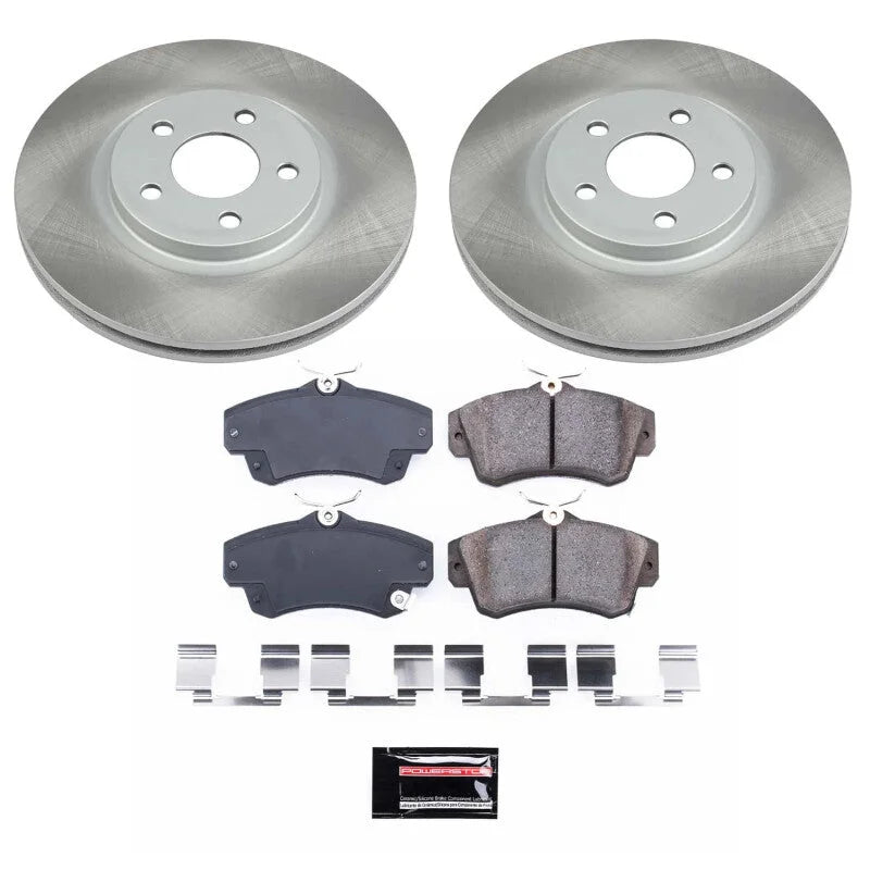 PowerStop Front Semi-Coated Rotor Kit fits 2001-2010 Chrysler PT / PT Cruiser