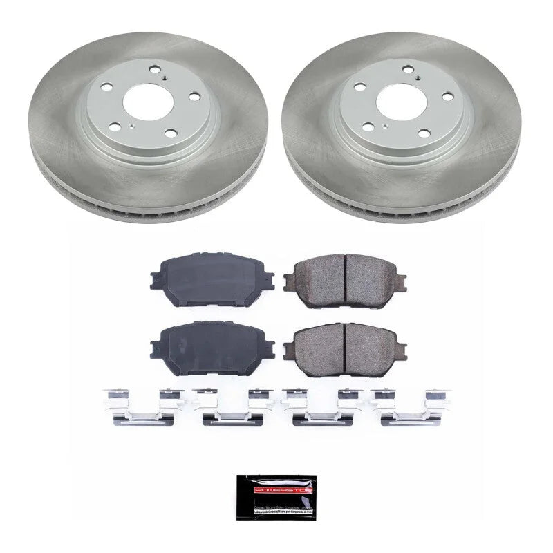 PowerStop Front Semi-Coated Rotor Kit fits 2002-2004 Toyota Camry LE