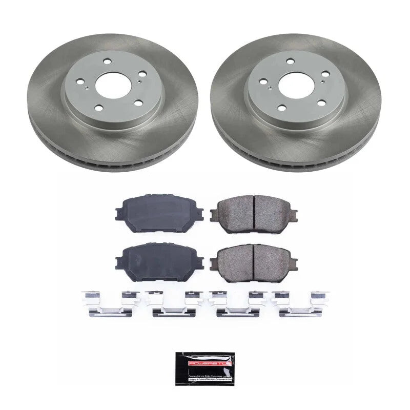 PowerStop Front Semi-Coated Rotor Kit fits 2002-2004 Toyota Camry LE