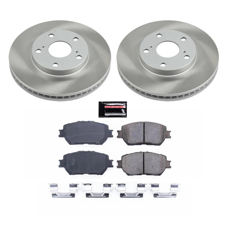 PowerStop Front Semi-Coated Rotor Kit fits 2002-2006 Toyota Camry / 2002-2006 Toyota Camry LE
