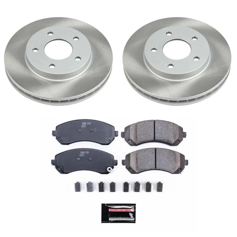 PowerStop Front Semi-Coated Rotor Kit fits 2002-2007 Buick Rendezvous CX / 2002-2003 2005 Buick Rendezvous CX Plus / 2005 ...