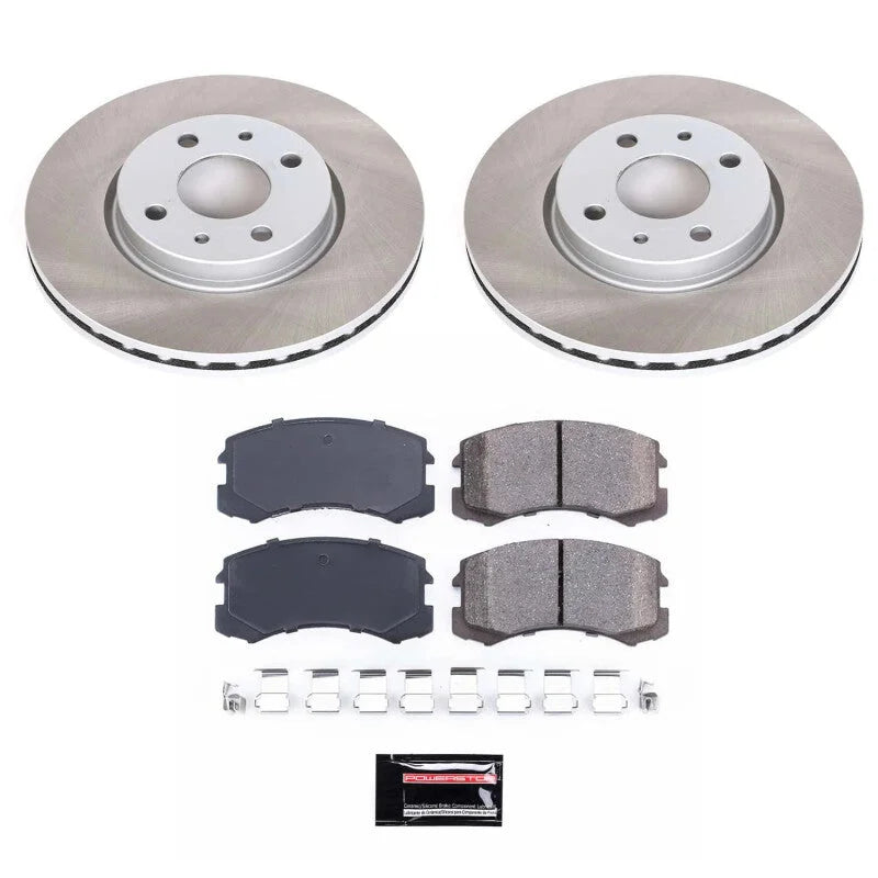 PowerStop Front Semi-Coated Rotor Kit fits 2002-2007 Mitsubishi Lancer