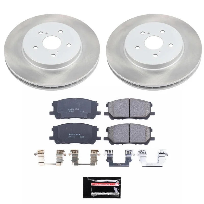 PowerStop Front Semi-Coated Rotor Kit fits 2004-2006 Lexus RX330 / 2007-2009 Lexus RX350 / 2006-2008 Lexus RX400H / 2006-2...