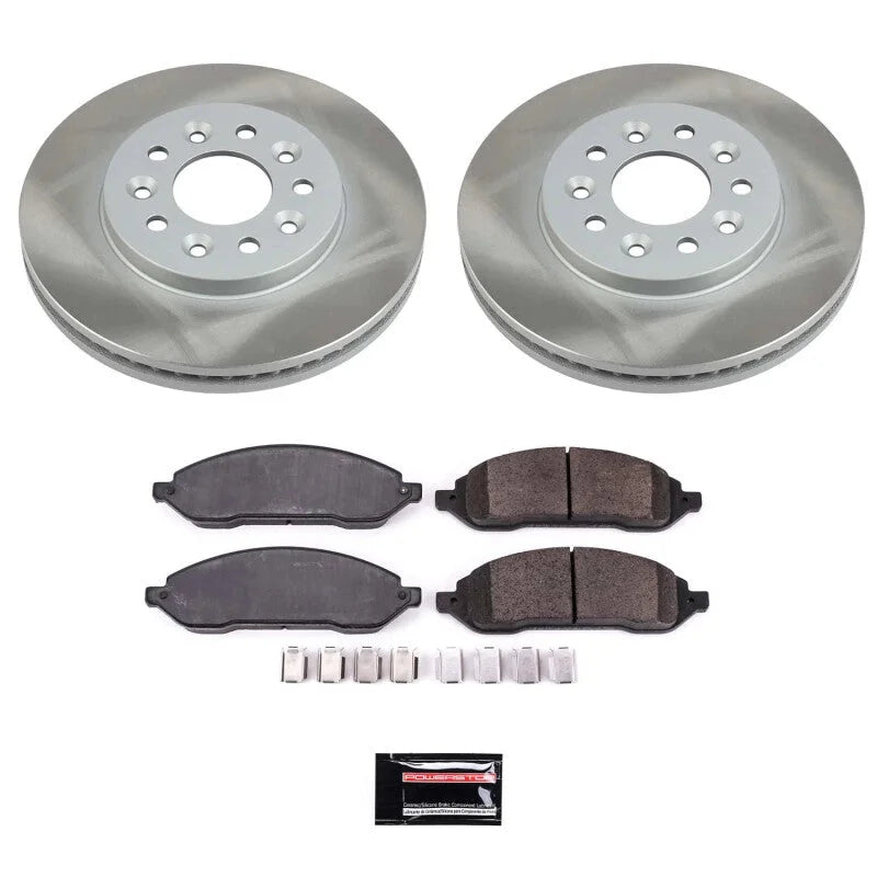 PowerStop Front Semi-Coated Rotor Kit fits 2004-2007 Ford Freestar / 2004-2005 Ford Freestar S / 2004 Mercury Monterey / 2...