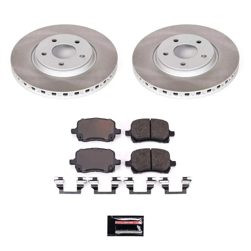 PowerStop Front Semi-Coated Rotor Kit fits 2005 2006 Chevrolet Cobalt SS / 2008 Chevrolet Cobalt SPORT / 2008-2010 Chevrol...