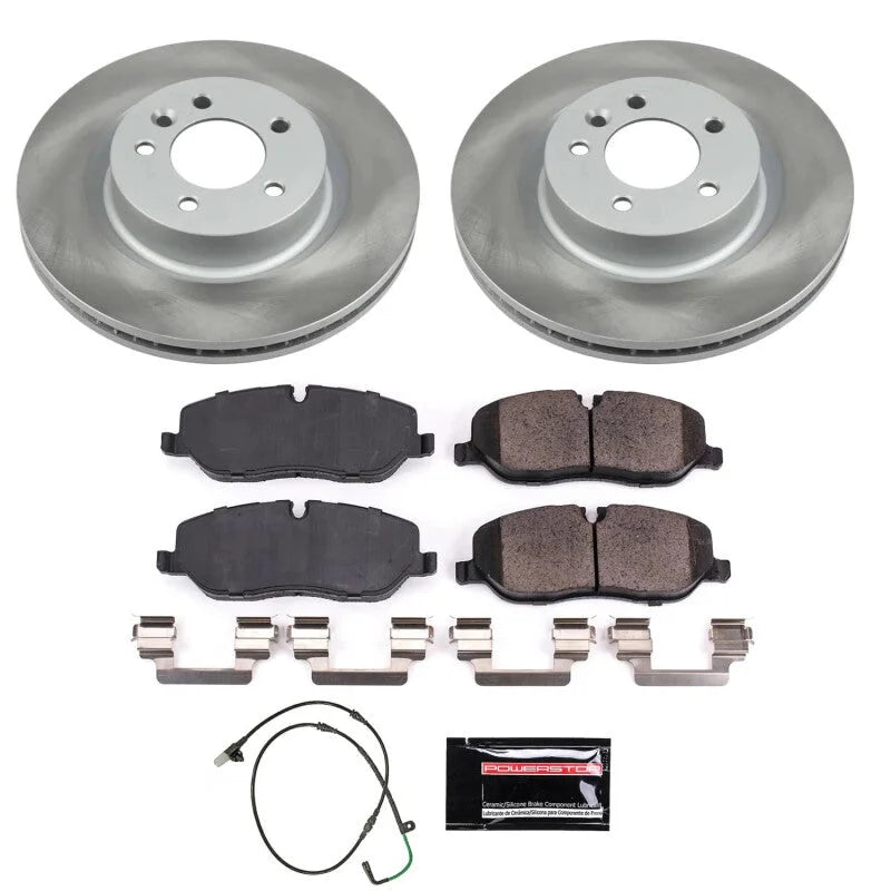 PowerStop Front Semi-Coated Rotor Kit fits 2005-2009 Land Rover LR3