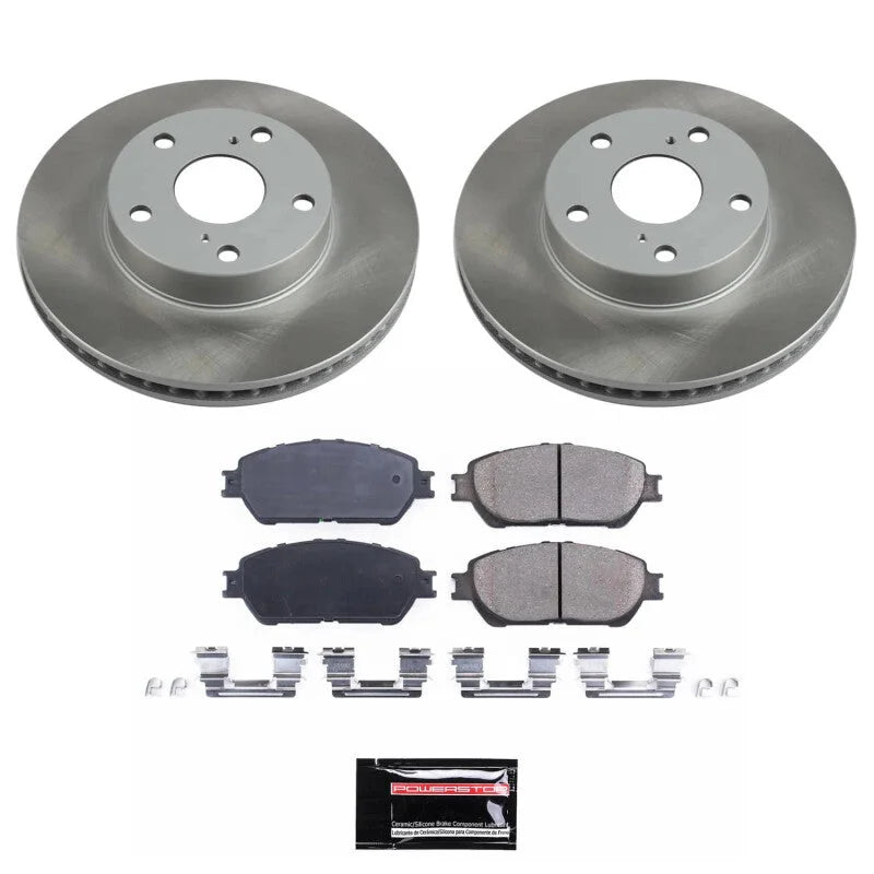 PowerStop Front Semi-Coated Rotor Kit fits 2005-2015 Toyota Tacoma