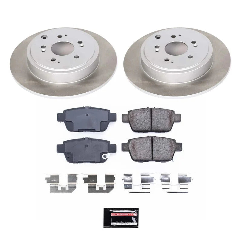 PowerStop Front Semi-Coated Rotor Kit fits 2006-2011 Honda Ridgeline RT / 2007-2008 Honda Ridgeline Rtx