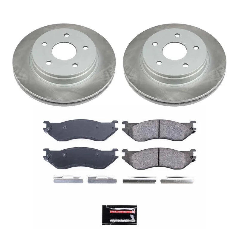 PowerStop Front Semi-Coated Rotor Kit fits 2006 Dodge DURANGO Adventurer / 2004-2006 Dodge DURANGO LIMITED / 2004-2005 Dod...
