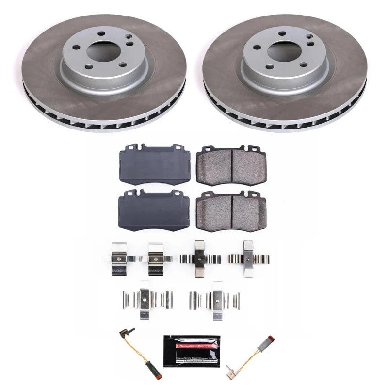 PowerStop Front Semi-Coated Rotor Kit fits 2006 Mercedes-Benz CLS500