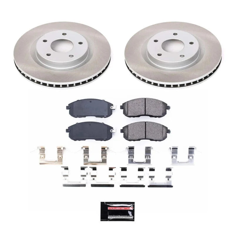 PowerStop Front Semi-Coated Rotor Kit fits 2007-2012 Nissan Sentra / 2007-2012 Nissan Sentra SE-R