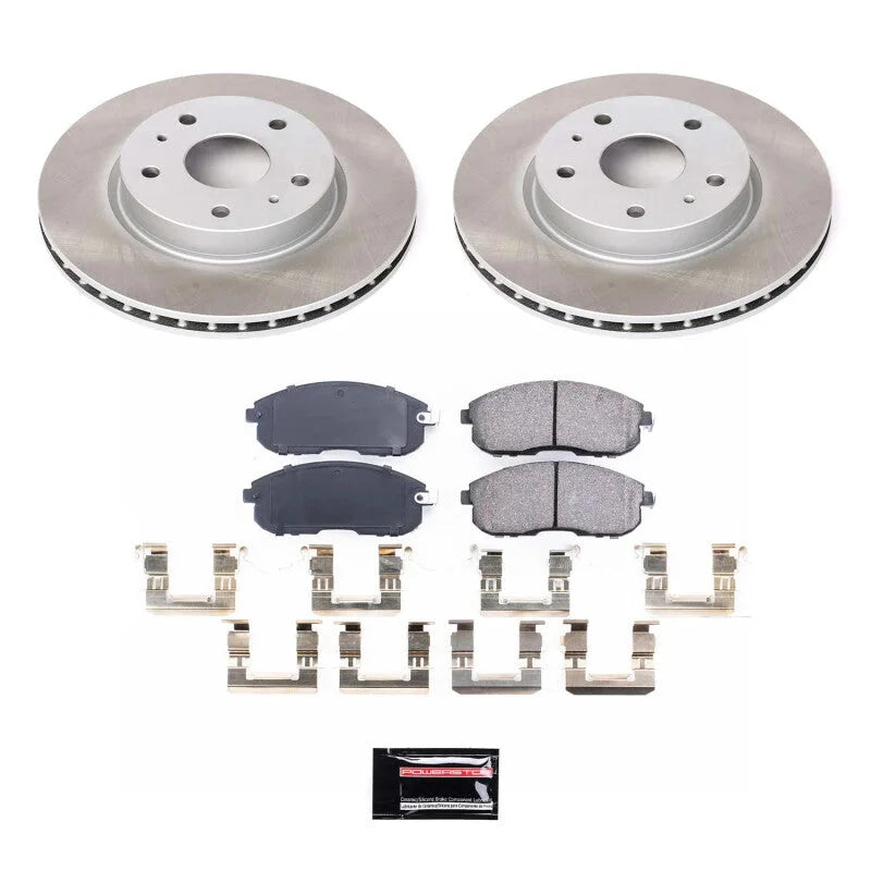 PowerStop Front Semi-Coated Rotor Kit fits 2007-2013 Suzuki SX4