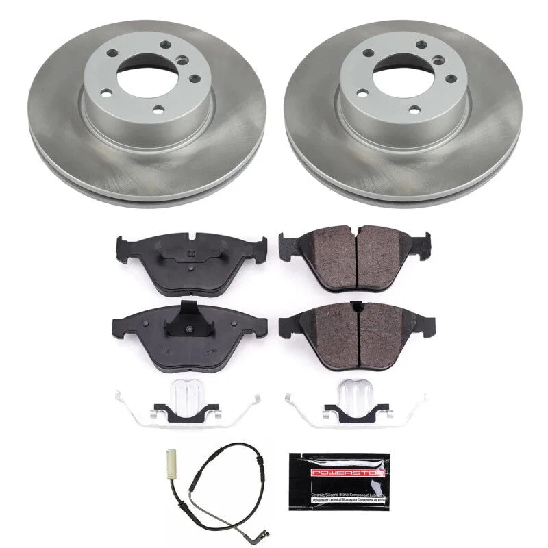 PowerStop Front Semi-Coated Rotor Kit fits 2008-2010 BMW 328I / 2009 BMW 328I xDrive / 2008 BMW 328XI