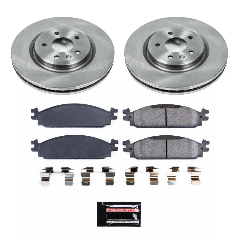 PowerStop Front Semi-Coated Rotor Kit fits 2009-2011 Ford Flex LIMITED / 2011 Ford Flex Titanium / 2010 Ford Taurus LIMITE...