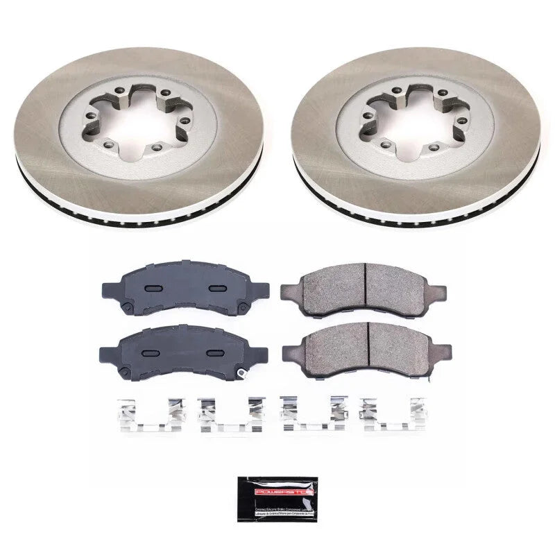 PowerStop Front Semi-Coated Rotor Kit fits 2009-2012 Chevrolet Colorado LT / GMC Canyon / 2009-2012 GMC Canyon SLE