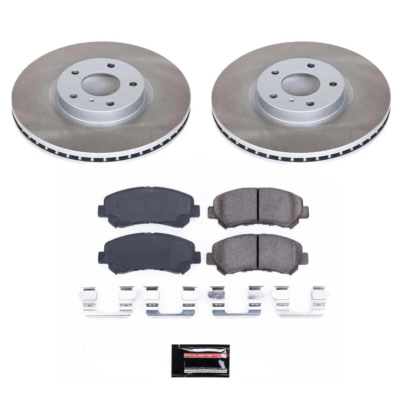 PowerStop Front Semi-Coated Rotor Kit fits 2009-2014 2016-2023 Nissan Maxima