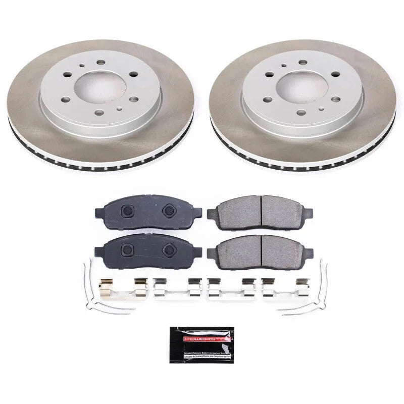 PowerStop Front Semi-Coated Rotor Kit fits 2009 Ford F-150 FX4