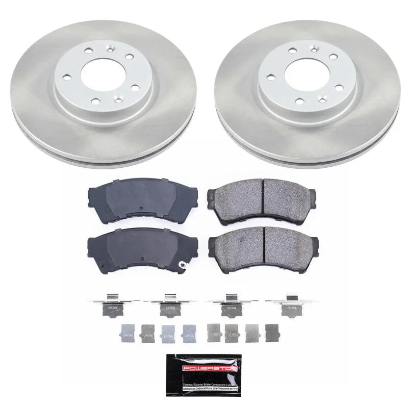 PowerStop Front Semi-Coated Rotor Kit fits 2010-2012 Ford Fusion Hybrid / 2006-2012 Ford Fusion S / 2007-2012 Lincoln Mkz ...