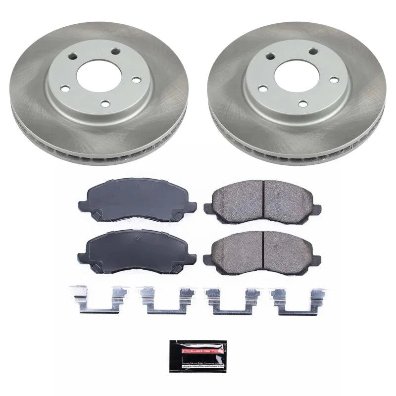 PowerStop Front Semi-Coated Rotor Kit fits 2010 Dodge Caliber Express / 2007-2010 Dodge Caliber SE / 2007-2010 Dodge Calib...