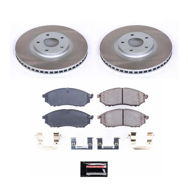 PowerStop Front Semi-Coated Rotor Kit fits 2011-2014 Nissan Murano Crosscabriolet