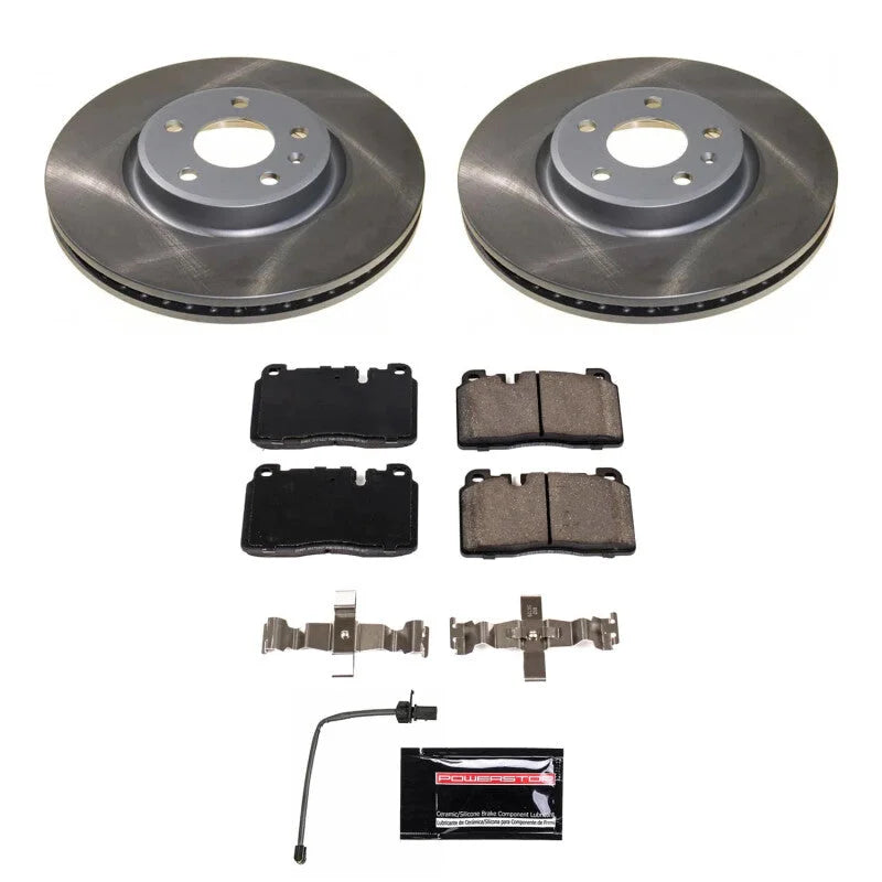 PowerStop Front Semi-Coated Rotor Kit fits 2013-2017 Audi Q5 / 2013-2017 Audi Q5 Premium