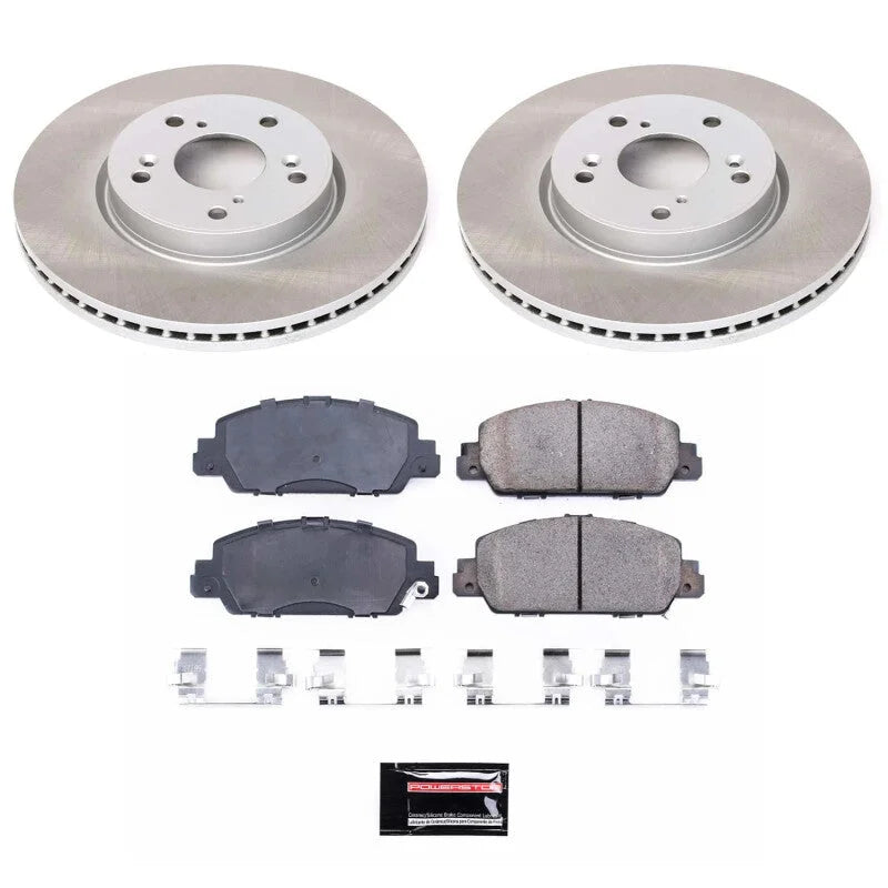PowerStop Front Semi-Coated Rotor Kit fits 2013-2022 Honda Accord / Hr-v