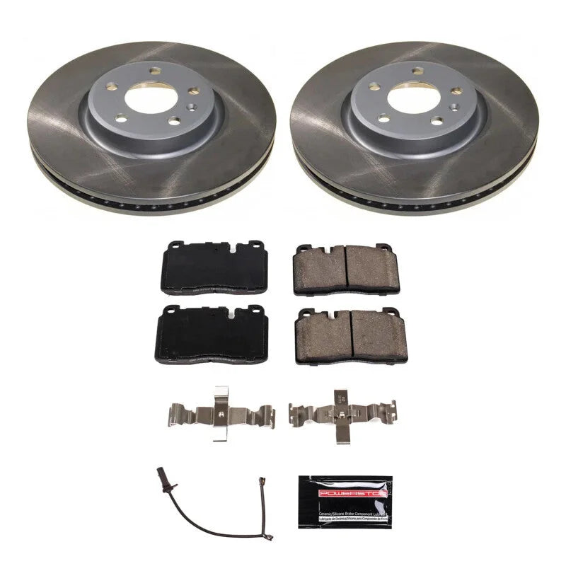PowerStop Front Semi-Coated Rotor Kit fits 2013 Audi Q5 Premium
