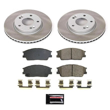 Load image into Gallery viewer, PowerStop Front Semi-Coated Rotor Kit fits 2020-2021 Hyundai Venue Denim / 2022-2024 Hyundai Venue LIMITED / 2020-2024 Hyu...