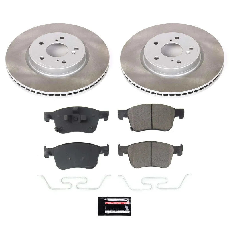 PowerStop Front Semi-Coated Rotor Kit fits 2023-2025 Acura Integra / 2018-2020 Honda Accord EX-L / 2018-2025 Honda Accord ...