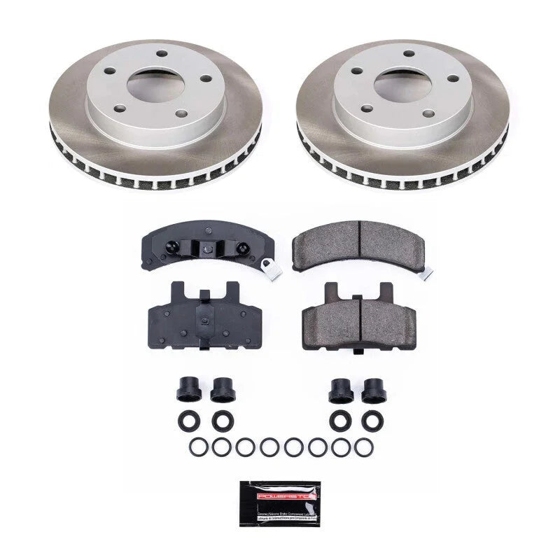 PowerStop Front Semi-Coated Rotor Kit fits Dodge Ram / 1994-1996 Dodge Ram 1500 / 1997 Dodge Ram 1500 LT / 1997-1999 Dodge...