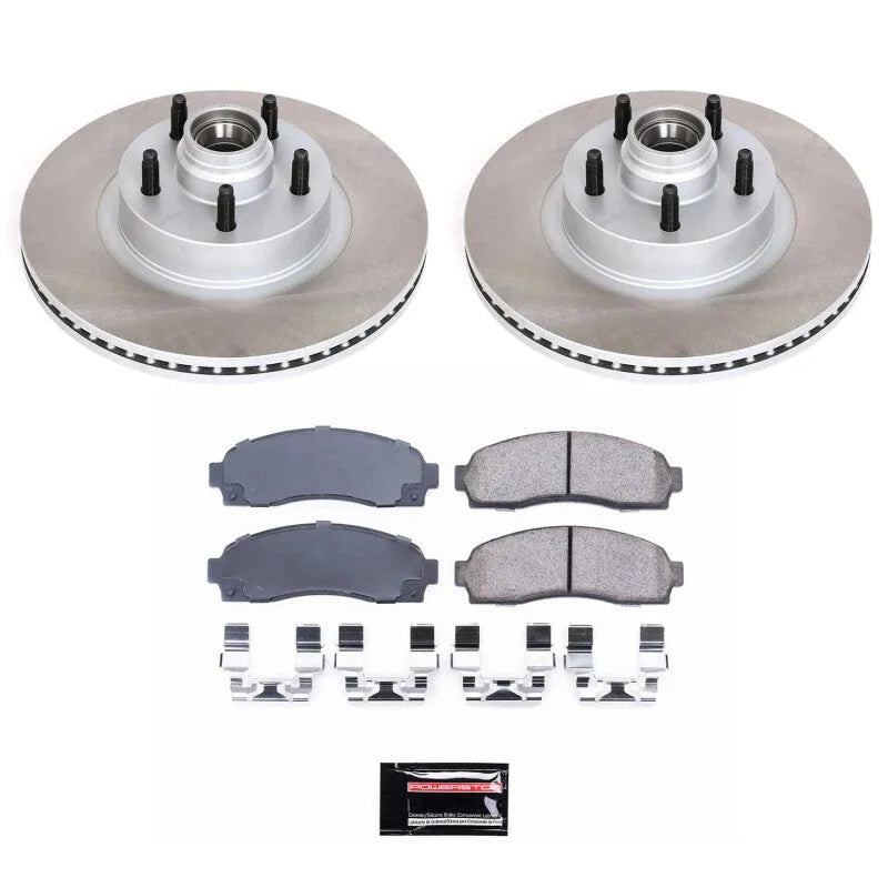 PowerStop Front Semi-Coated Rotor Kit fits Ford Explorer / 2001-2003 Ford Explorer SPORT / 2001-2005 Ford Explorer SPORT Trac