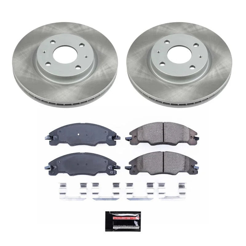PowerStop Front Semi-Coated Rotor Kit fits Ford Focus / 2008-2011 Ford Focus S / 2009-2011 Ford Focus SEL