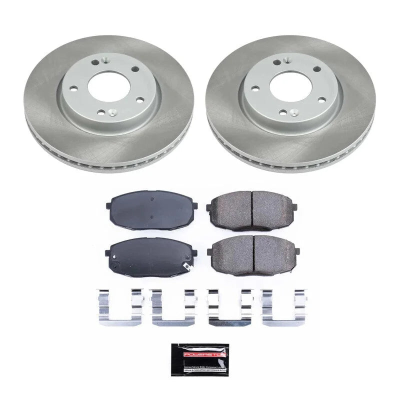 PowerStop Front Semi-Coated Rotor Kit fits Hyundai Elantra / 2009 Hyundai Elantra Touring / 2010-2012 Hyundai Elantra Tour...
