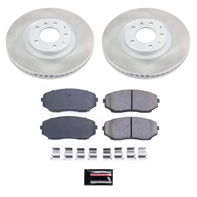 PowerStop Front Semi-Coated Rotor Kit fits Mazda CX-9 / 2007-2015 Mazda CX-9 Grand Touring