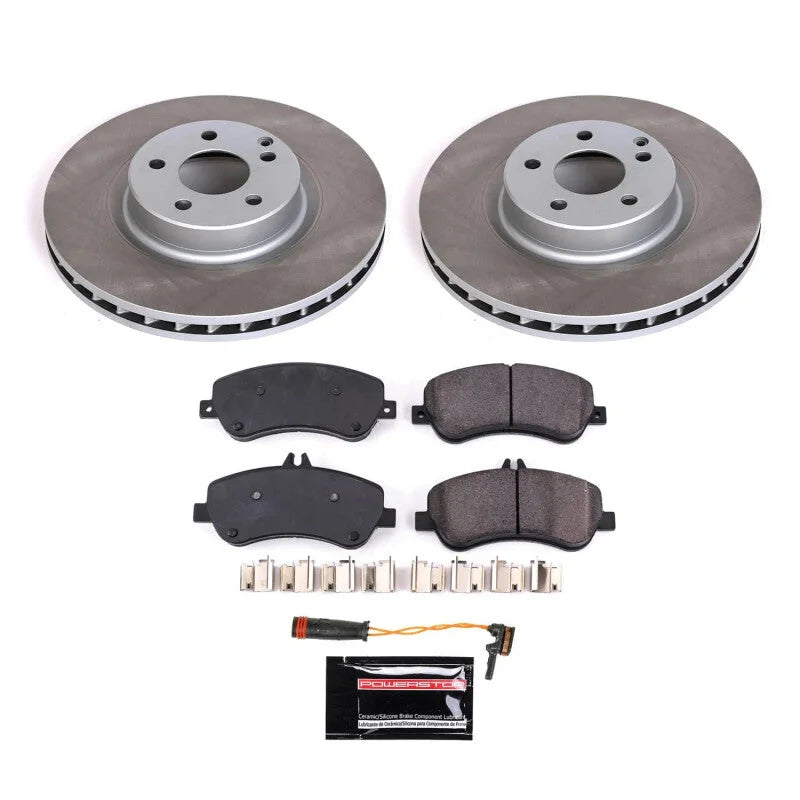 PowerStop Front Semi-Coated Rotor Kit fits Mercedes-Benz GLK350 / 2013-2015 Mercedes-Benz GLK250 Bluetec 4MATIC / 2010-201...
