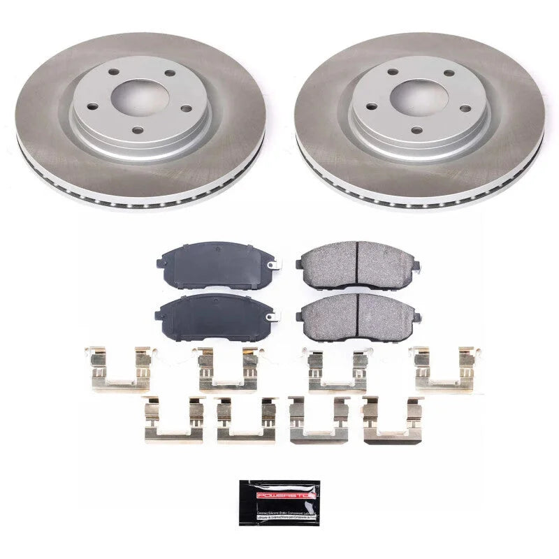 PowerStop Front Semi-Coated Rotor Kit fits Nissan Sentra / 2017-2018 Nissan Sentra Nismo