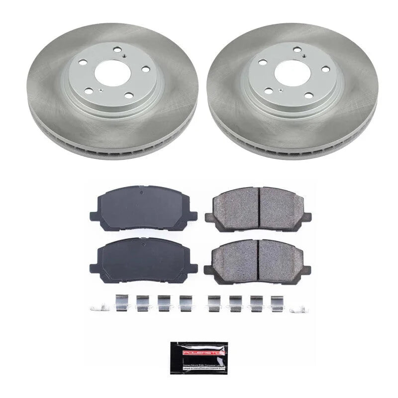 PowerStop Front Semi-Coated Rotor Kit fits Toyota Highlander / 2001-2007 Toyota Highlander / 2006-2007 Toyota Highlander S...