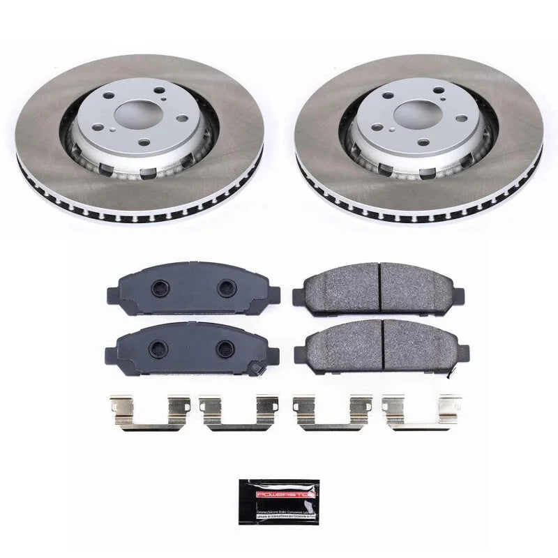 PowerStop Front Semi-Coated Rotor Kit fits Toyota Venza / 2009-2011 Toyota Venza / 2012-2015 Toyota Venza LE
