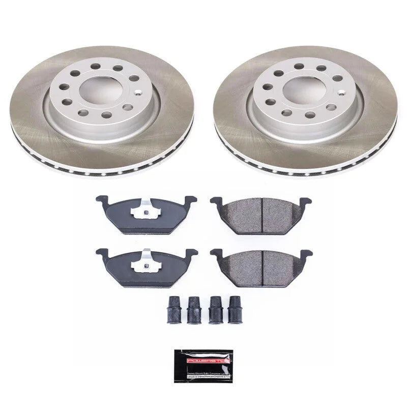 PowerStop Front Semi-Coated Rotor Kit fits Volkswagen Jetta / 2011 2015 Volkswagen Jetta / 2011-2015 Volkswagen Jetta S