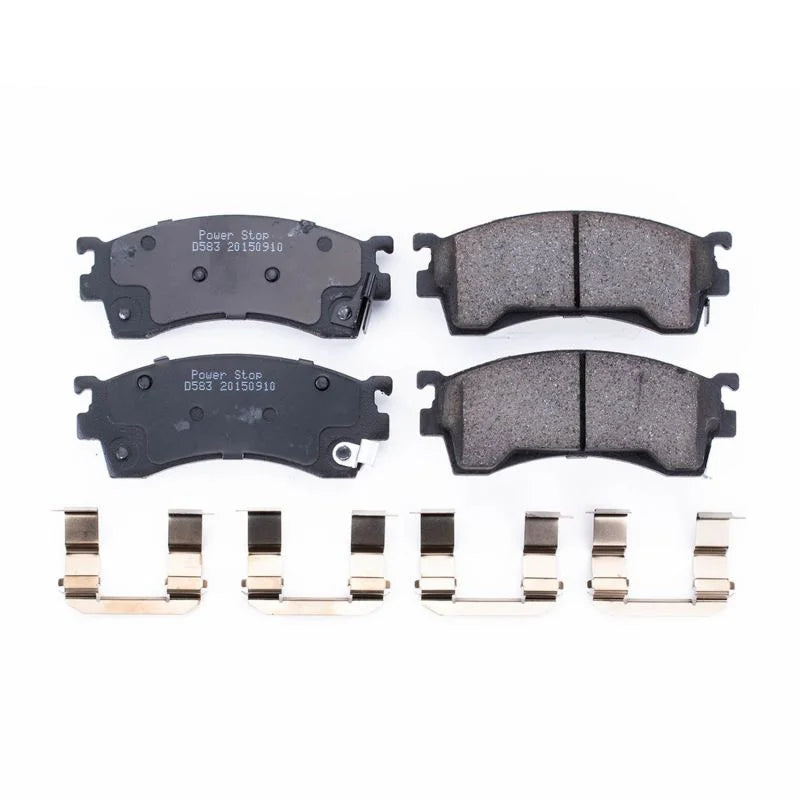 PowerStop Front Z17 Ceramic Brake Pads w/Hardware fits 1993-1997 Ford Probe / 1993-1996 Ford Probe SE / 1993-2002 Mazda 62...