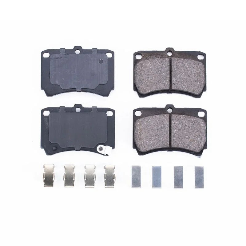 PowerStop Front Z17 Ceramic Brake Pads w/Hardware fits 1994-1997 Ford Aspire / 1994-1995 Ford Aspire SE / 1991-1993 Ford E...